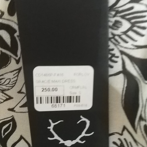 NWT for love and lemons gracie v neck maxi dress sz S - Picture 6 of 10